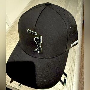 BogeyBros Bogeyman Black Performance Golf Hat - Stretch Fit - NEW